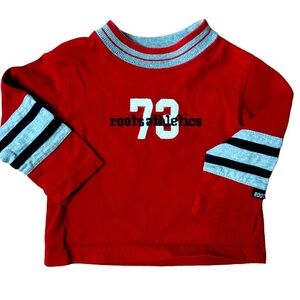 Roots, long sleeve shirt. Toddler size medium.